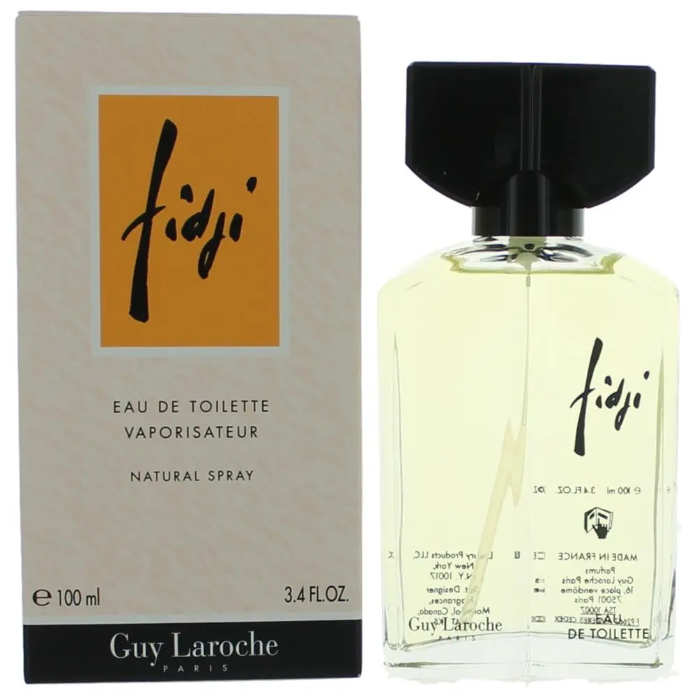 Fidji by Guy Laroche, 3.4 oz EDT Spray for Women, 3.4 Fl Oz, Hyacinth Blend, Floral, Great For Casual And Evening Wear, Lemon, Evening Ready, Citrus, Musk, Casual Evenings, Floral Aroma