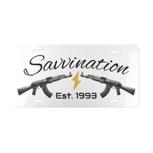 Savvination Custom Designed Graphic License Plate