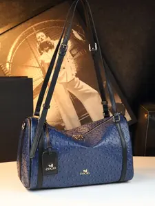 Ostrich Pattern Commuter Tote Bag, Large Capacity Business Crossbody Shoulder Bag, Lightweight Luxury Travel Fitness Bag