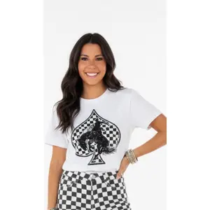 Checkered Bronc Spade Tee