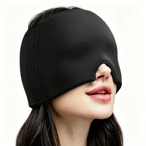 Youth Wearable Gel Ice Pack Head Wrap - Migraine Relief Cap, Chill Eye Mask for Hot-Cold Therapy, Sinus Pressure, Puffy Eyes (Sports & Outdoor Face Cover Accessory)