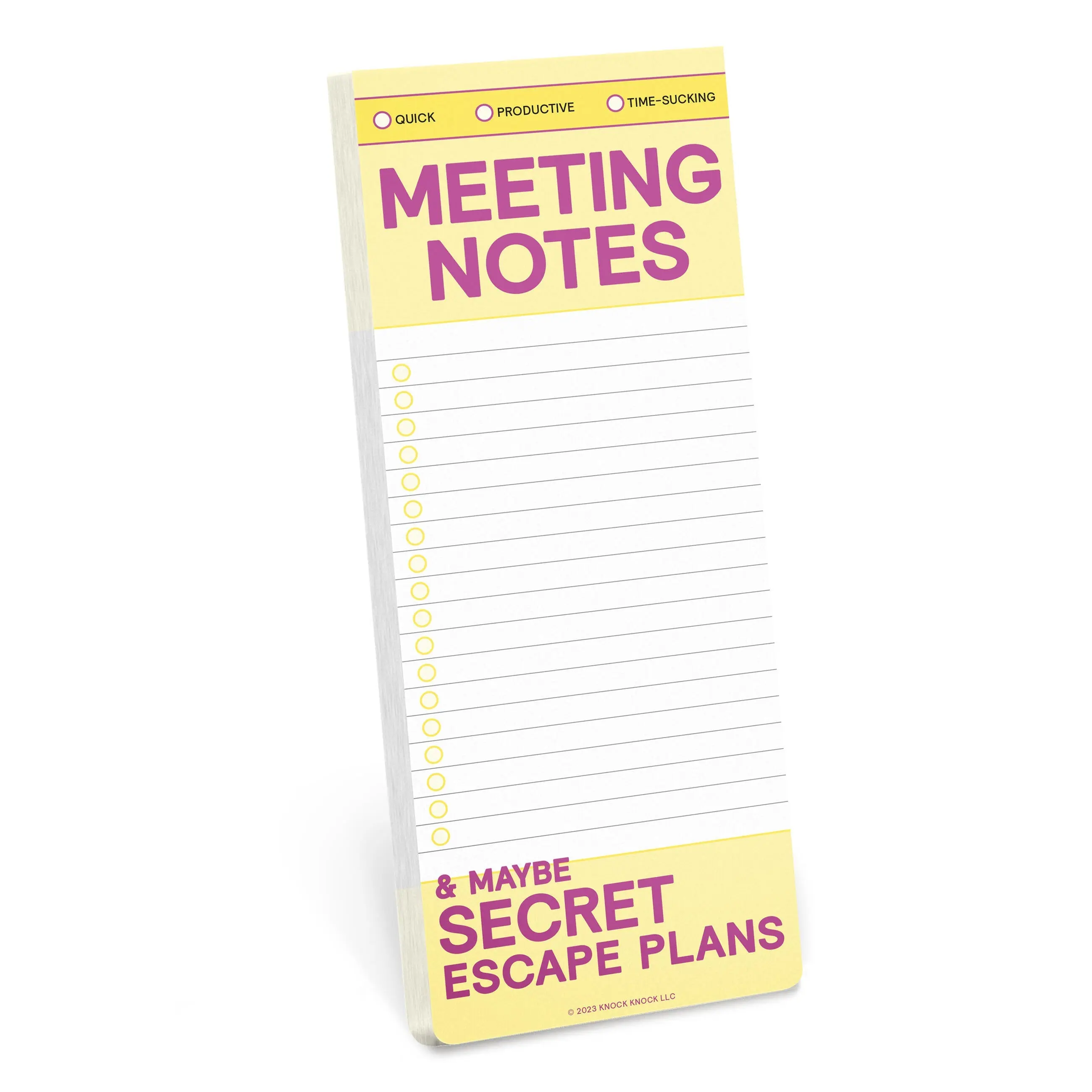 Meeting Notes Make-A-List Pad