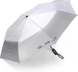 UPF 50+ UV Protection Large Travel Umbrella 42/46 Inch Auto Open Close Windproof Sun Blocking Umbrella