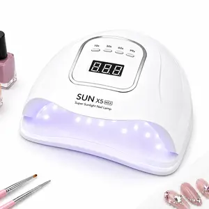 UV LED Manicure Nail Lamp, Gel Polish Dryer with Automatic Sensor & 4 Timers for Professional Nail Care