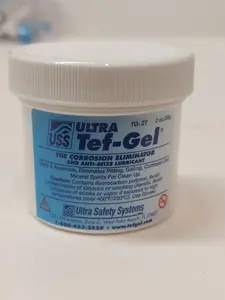 TG-02 Ultra Tef-Gel   Corrosion Eliminator And Anti-Seize Lubrican 2oz Tub
