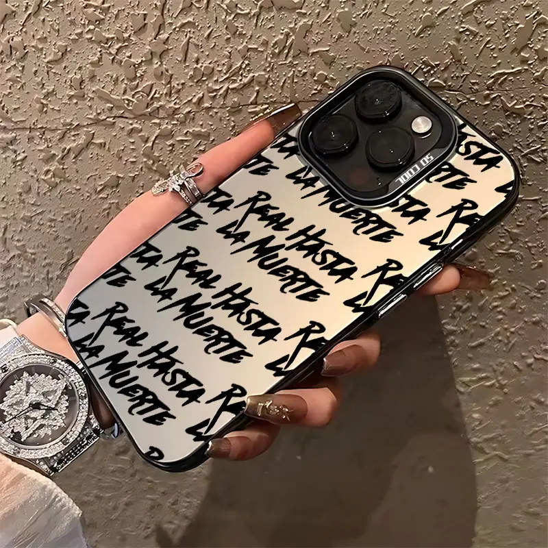 Compatible with iPhone17/ 16 15 Pro Max Plus 14 13 12 11 Real Hasta La Muerte Pattern Durable shockproof Anti-Scratch PC Protective case