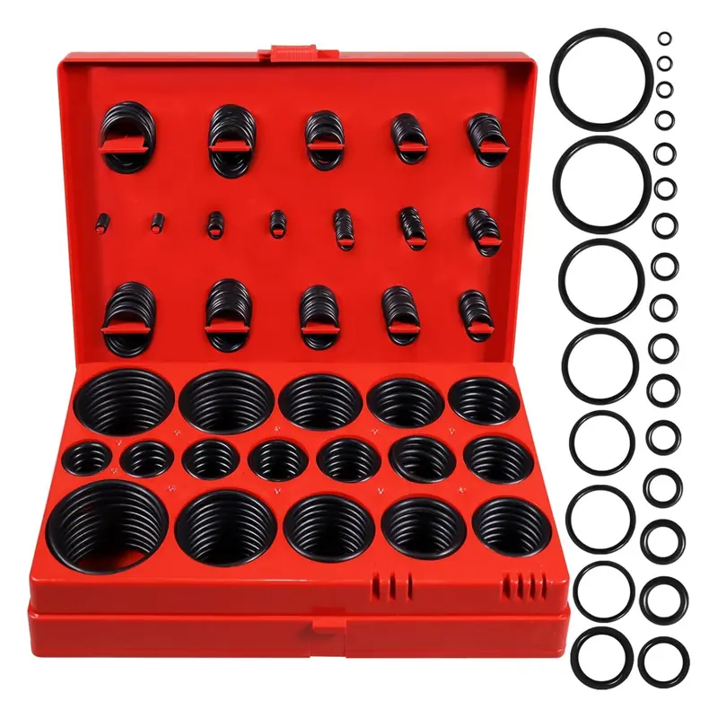 419 PCS Universal Metric O-Ring Kit,32 Sizes Buna-N 70A Rubber O Ring Assortment Set for Various Car Auto Faucet Plumbing Pressure Washer Air or Gas Sealing Repair Resist Oil and Heat