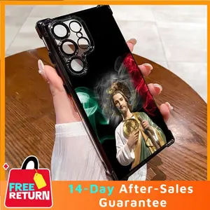 St. Jude Pattern Shockproof Phone Case For SAMSUNG GALAXY S22 S23 S24 S25 FE ULTRA PLUS Four Corners Cases 253