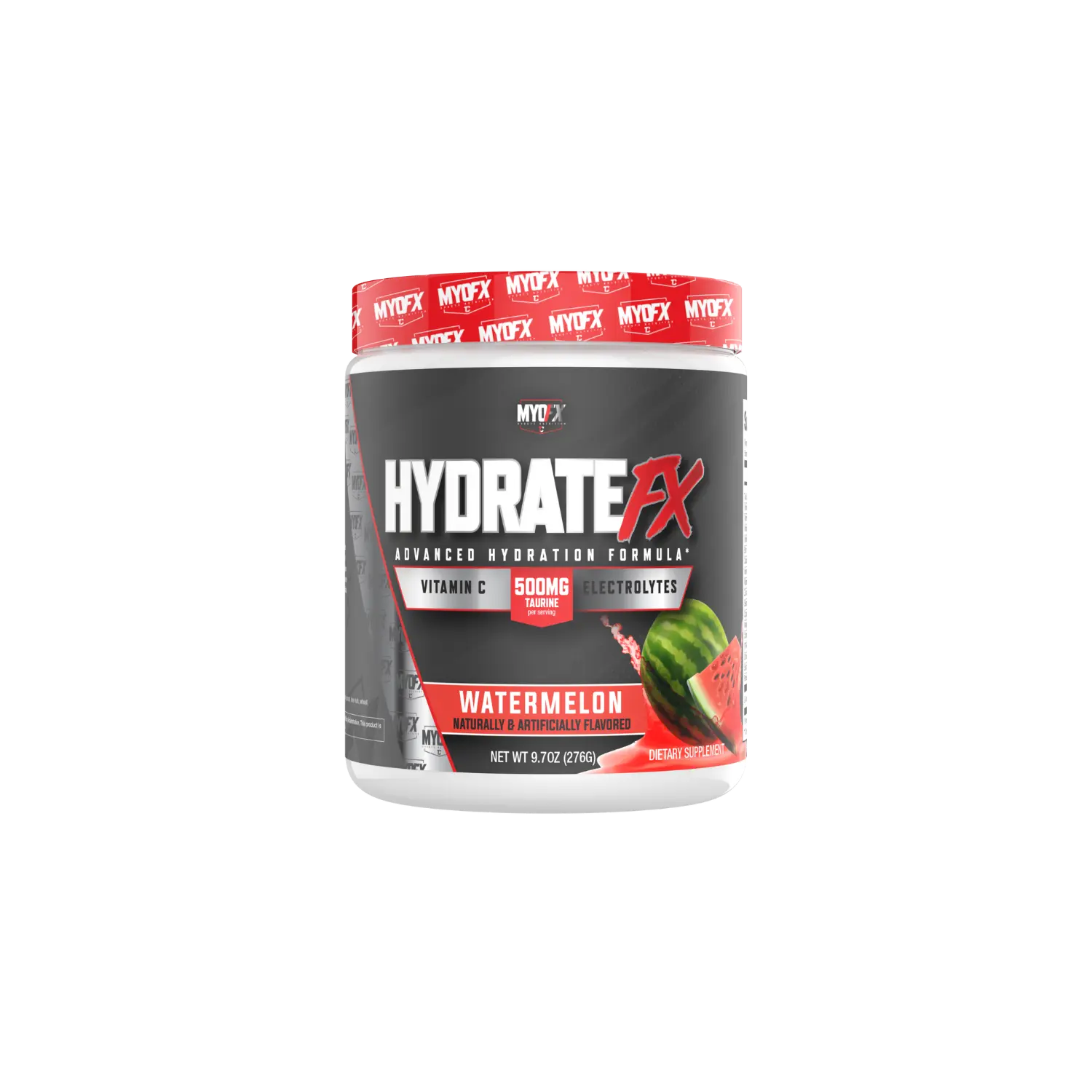 Myofx Hydrate FX Advanced Hydration Formula Watermelon Flavor 500mg Electrolytes for Optimal Hydration and Energy