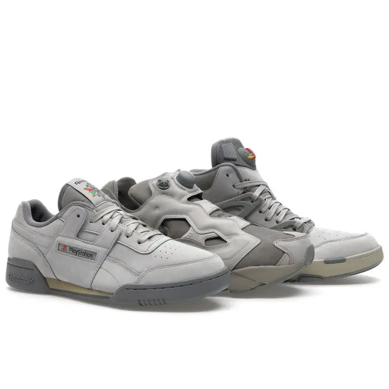 Reebok Men's Workout Plus, Reebok Pump Omni Zone II & Reebok Instapump Fury 94 PlayStation 30th Anniversary Stacking Box, from StockX