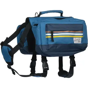 Dog Backpack Harness for Medium & Large Breeds Dogs Hiking Saddle Bag with Handle & Large Side Pockets for Camping & Day Trips