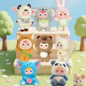 Cute Animal Plush Toy, Soft Short Velvet Material, Fairy Tale Style Healing Doll, Bedroom Decor, Office Desk Ornament, Birthday Gift, Cuddly Doll Gift