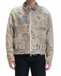 (LAST STOCK) Liberty Stripe Boro Drizzler Zip Jacket