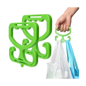 2-Pack Heavy-Duty Grocery Bag Carrier – Ergonomic Shopping Bag Holder, Comfortable Grip for Carrying Bags, Buckets & Heavy Loads Up to 80lbs