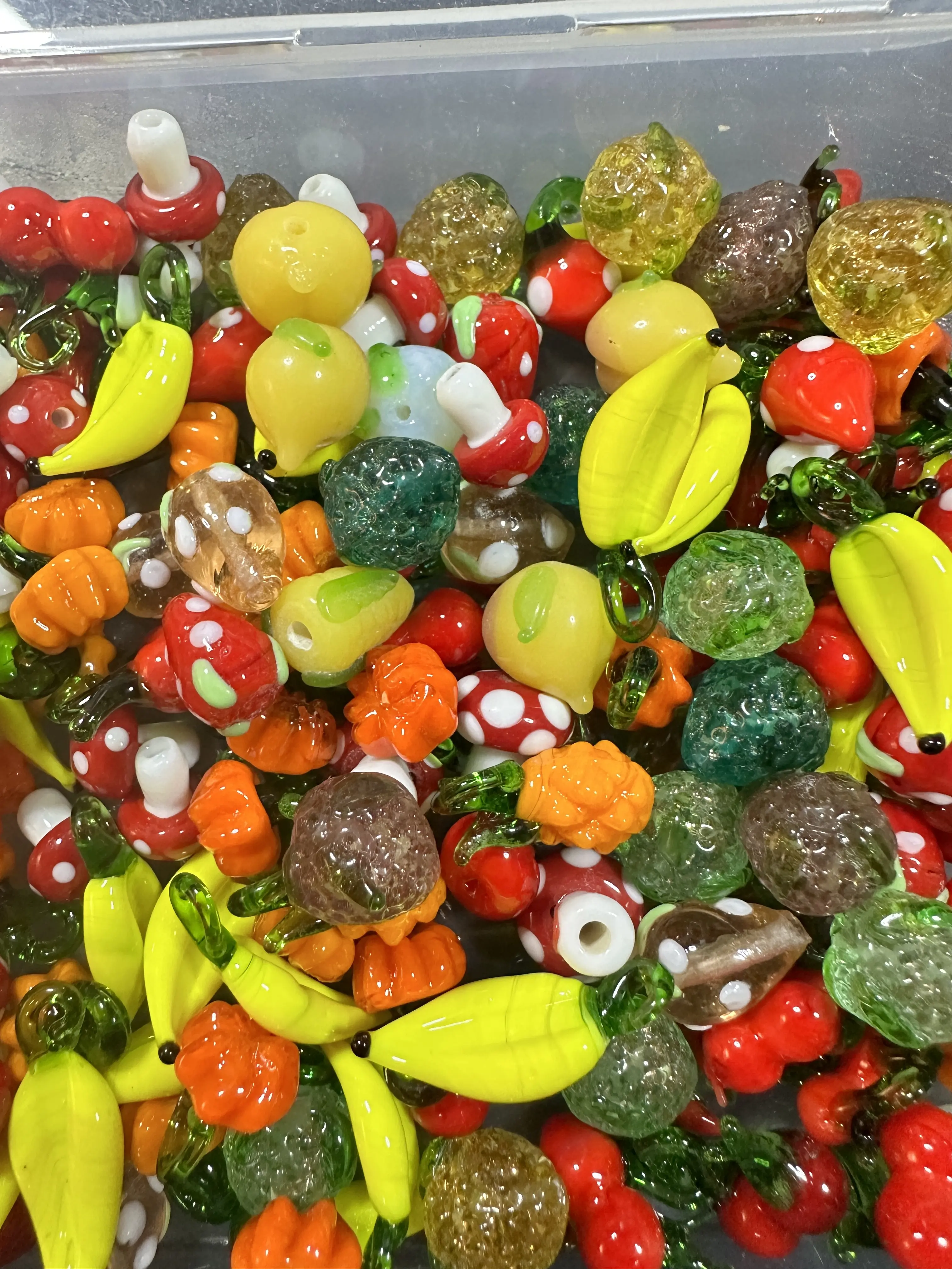 Lampwork Beads -  Fruit and Veggie Mix