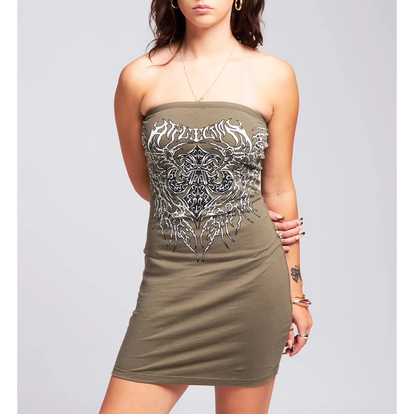 Affliction Women's Tube Dress Liquid Signify