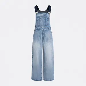 Denim Pocket Wide Leg Jumpsuit for All Seasons FallFreshness Comfortable and Stylish
