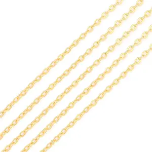 18K  Plated O Chains 2.0mm 2 Meters for  Making Findings