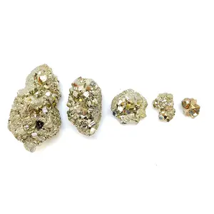 Raw Pyrite Stone Cluster - Grade A Mineral Specimen, Natural Pyrite