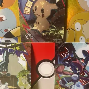 Pokemon Elf Origin 2.0 SSR Single- Featuring Pikachu and Friends on Vibrant Gold Background