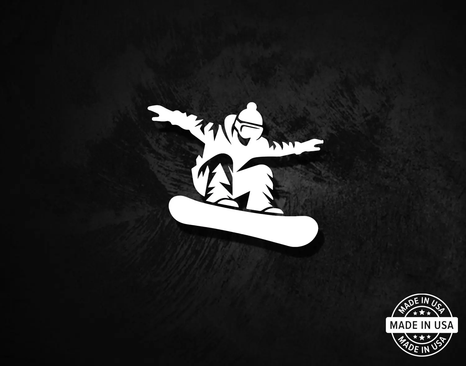 Snowboarding Decal, Vinyl Die Cut Sticker