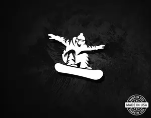 Snowboarding Decal, Vinyl Die Cut Sticker