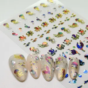 Fin & Friends (MS-107) - Nail Art Sticker Fin & Friends (MS-107) - Nail Art Sticker