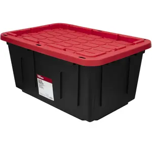 27 Gallon Storage Bin Heavy Duty large storage tote stackable storage container