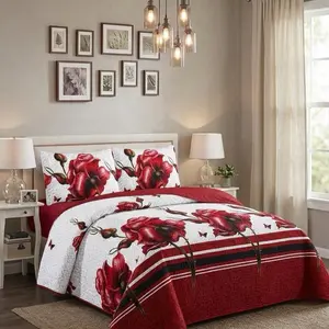 4-Pieces Coordinated Complete Bedding Sets, Bedroom Full Suite Bedspread Bundle for Home Bedding Collections