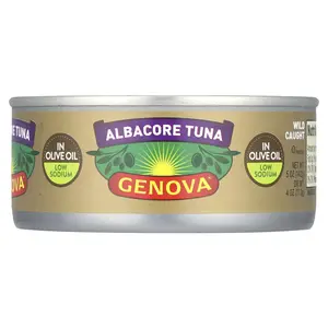 Genova Albacore Tuna In Olive Oil, Low Sodium , 5 oz (142 g)