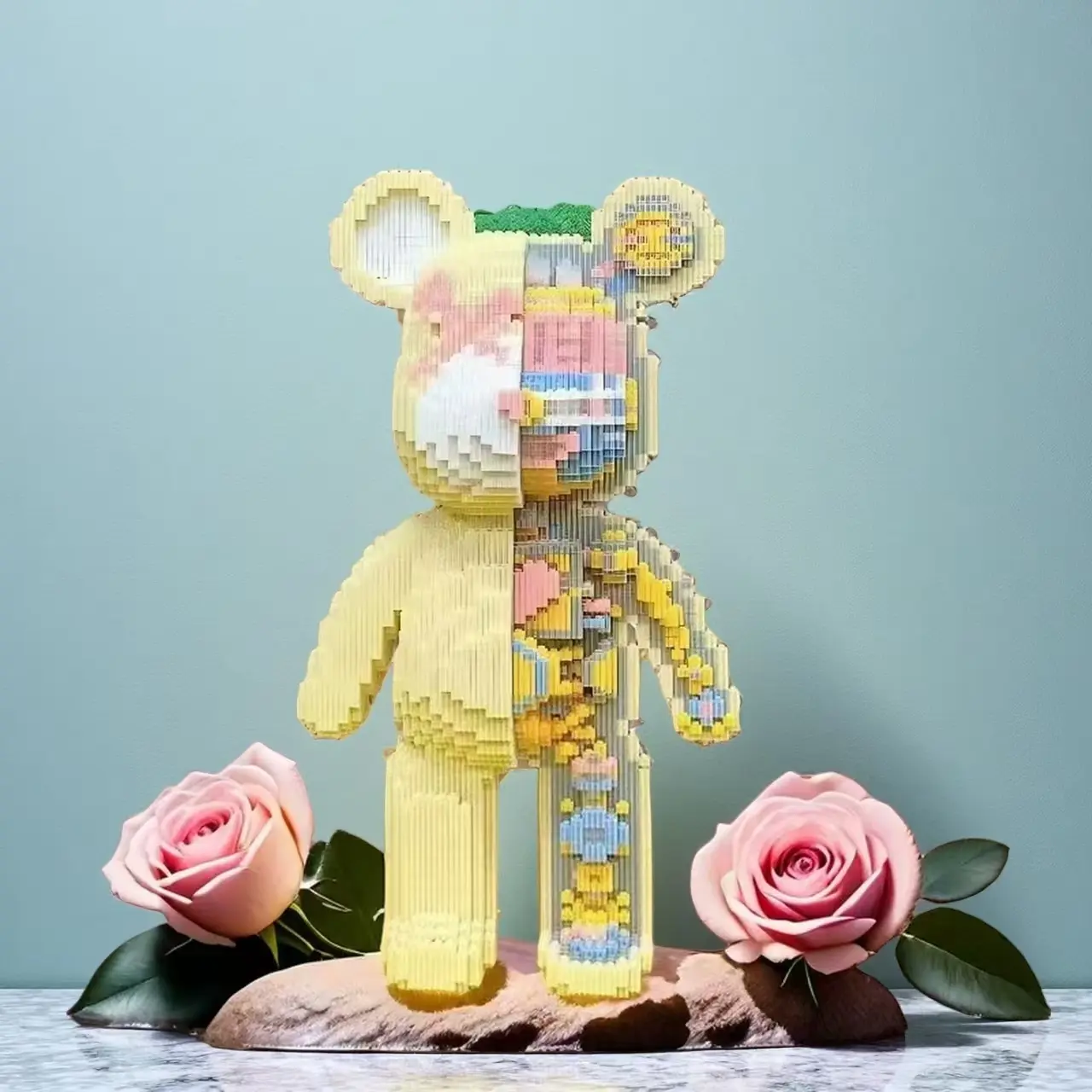 5866 Piece Mechanical Bear Building Blocks, Educational 3D Puzzle, DIY ...