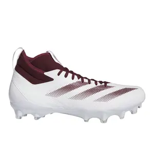 adidas Mens Adizero Impact Football Sneakers Shoes - Red, White adidas Mens Adizero Impact Football Sneakers Shoes - Red, White