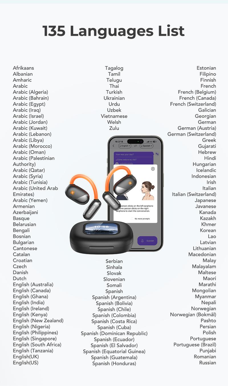 ERAZER XF33 OWS Wireless Bluetooth 5.4 Earphones Luminous Headphones HIFI Sound Quality Music Full Color Display Touch Screen Gaming Headsets Built-in Mic Earbuds Compatible with Phone Computer ERAZER XF33 OWS Wireless Bluetooth 5.4 Earphones Luminous Headphones HIFI Sound Quality Music Full Color Display Touch Screen Gaming Headsets Built-in Mic Earbuds Compatible with Phone Computer