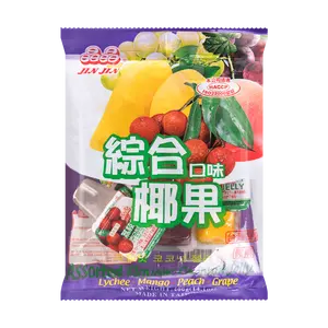 JIN JIN Coconut Jelly Assorted 400g - Sweet Snack Dessert