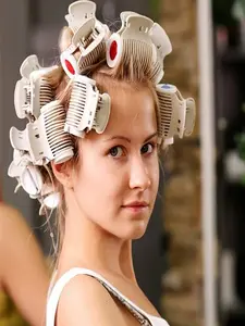 Professional Hair Roller Clamps Set, 12-Piece Plastic Hair Rollers for Salon, Barber, Hairdresser, School & Home Hairstyling Essentials