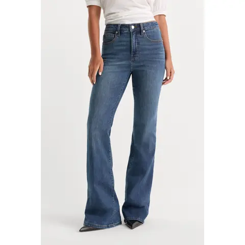 GOOD PETITE FLARE JEANS | BLUE004