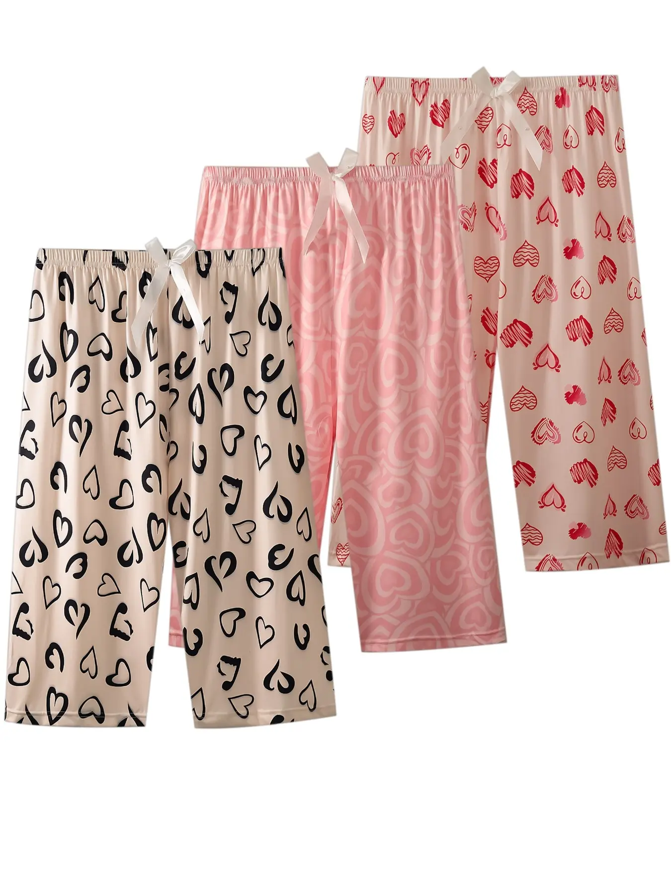 Women's Breathable Loose Fit Casual Pants Set, Butterfly Printed Summer Pajama Sleepwear Shorts, All-Over Print Loungewear, Loungewear Pajamas Set, Plus Size Boho Style