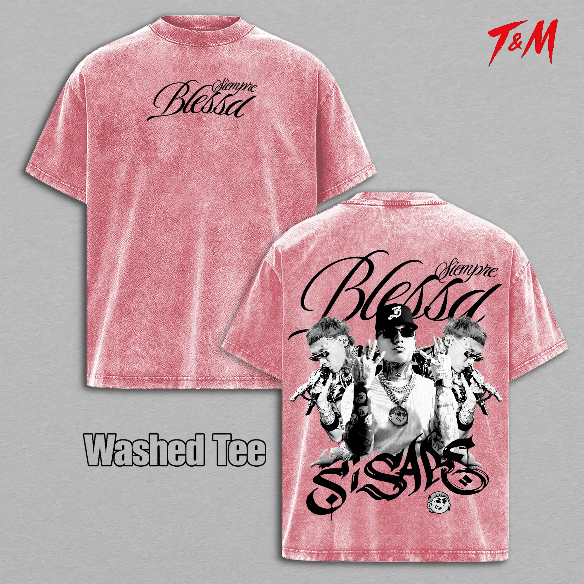 Washed Tee - Pink