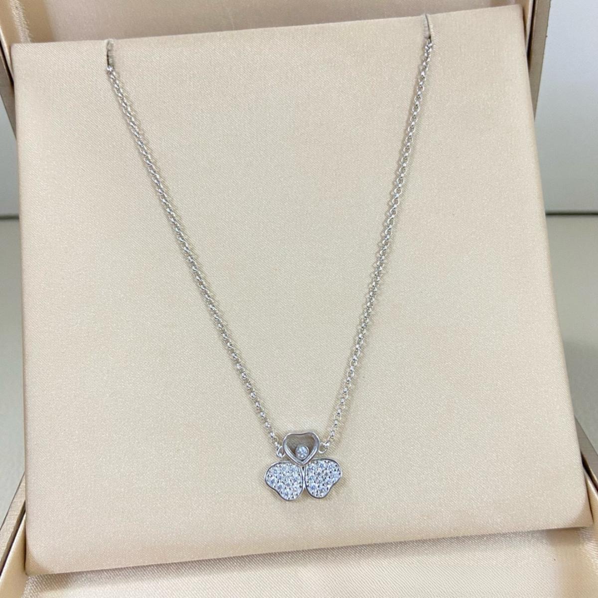 High Quality Lucky Clover Heart Necklace Effortless French Chic For Everyday Woman Party Gift