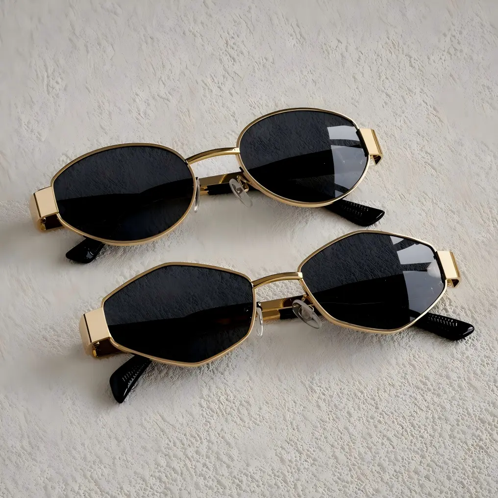2-Pack Women's Sunglasses, Vintage Trendy Shades with Oval/Diamond Small Frames, Stylish Female Accessories, Stylish Accessories, Statement Frame Glasses, Outdoor, Sunglasses Small Face, Face-Framed Women's Sunglasses