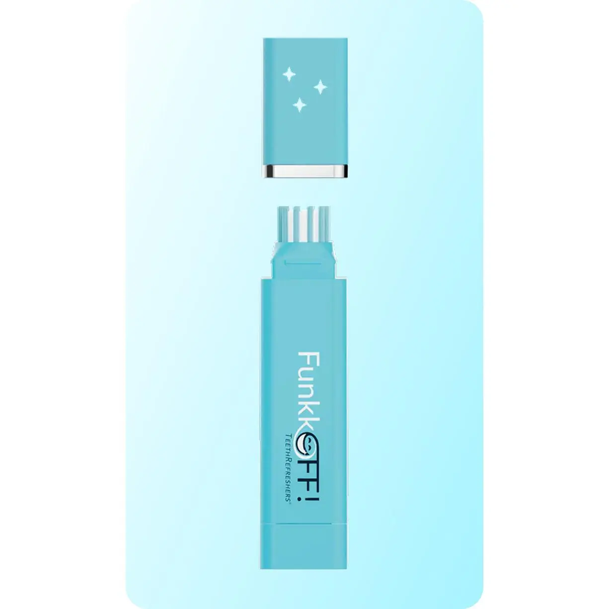FunkkOFF! TeethRefreshers Front Teeth only 2in one  ToothBrush with Toothpaste 30 days use