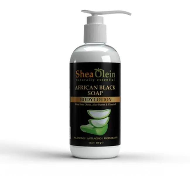 African Black Soap Body Lotion with Shea Olein, Aloe Butter & Vitamin E