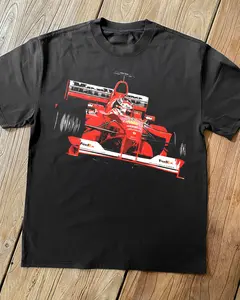 [Sale Up To 40%] Schumacher 'Steer' Heavyweight Black T-Shirt Unisex Retro Graphic Tee Fashion Clothing