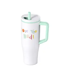 Gift for  Dad – 40oz Insulated Tumbler with Lid & Straw |  Father’s Day Gift