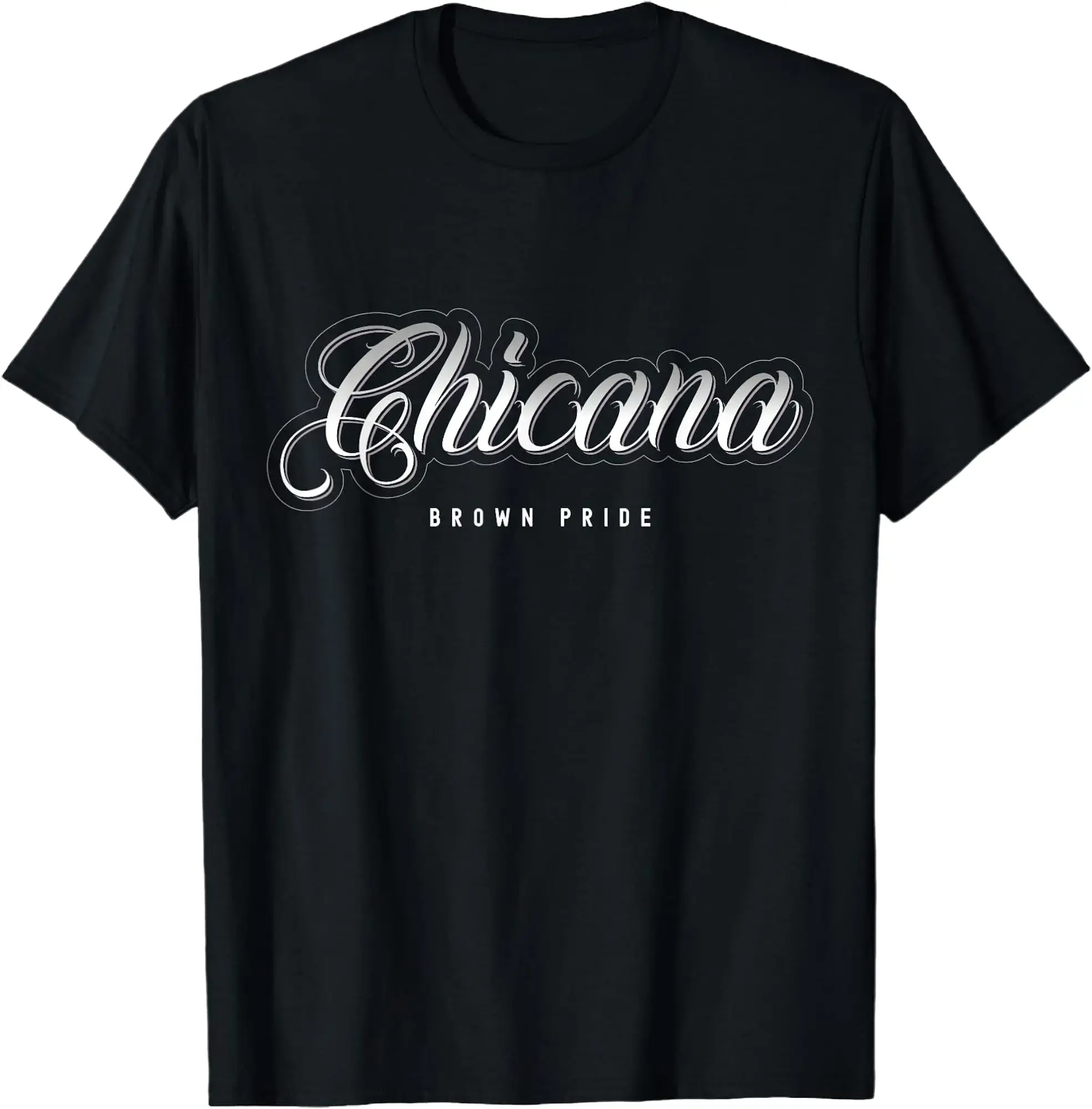 Men's Short-Sleeve Combed Ring-Spun Cotton T-Shirt, Chicana Brown Pride Mexican Latina Garment, Casual Lightweight Fabric Button-Accent Top