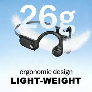 Open-Ear Sports Headphone, 26g Ultra-Light Titanium Alloy, Big Volume, IP54 Waterproof Bluetooth 5.2 No Delay, Suitable for Gaming, Movies, Sports & Commuting