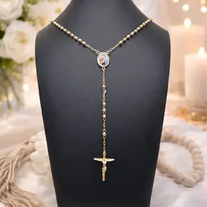 LaYaiBoutique #2466 14K Gold-Plated Rosary — High Quality