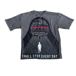 Small Steps One Day At A Time Drop Shoulder Box Tee