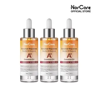 NorCare Dr.NorCare Skin Care Essential Oil Coconut & Squalane Dual-Essence 80ml*3 Soothes Brightens Repairs Skin Barrier for All Types Brightening Moisturizing body oil body oils