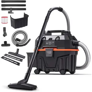 4 Gallon 5.5   Commercial Wet Dry Vacuum Cleaner Shop Vac for Outdoor Patio Wet & Dry Construction Shop Vac with Blower  for Father